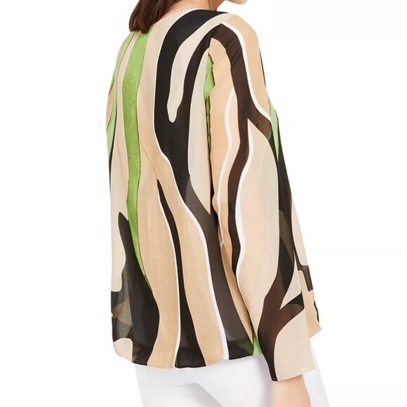 Alfani Women's Printed Bubble-Hem Top - Picture 2 of 8